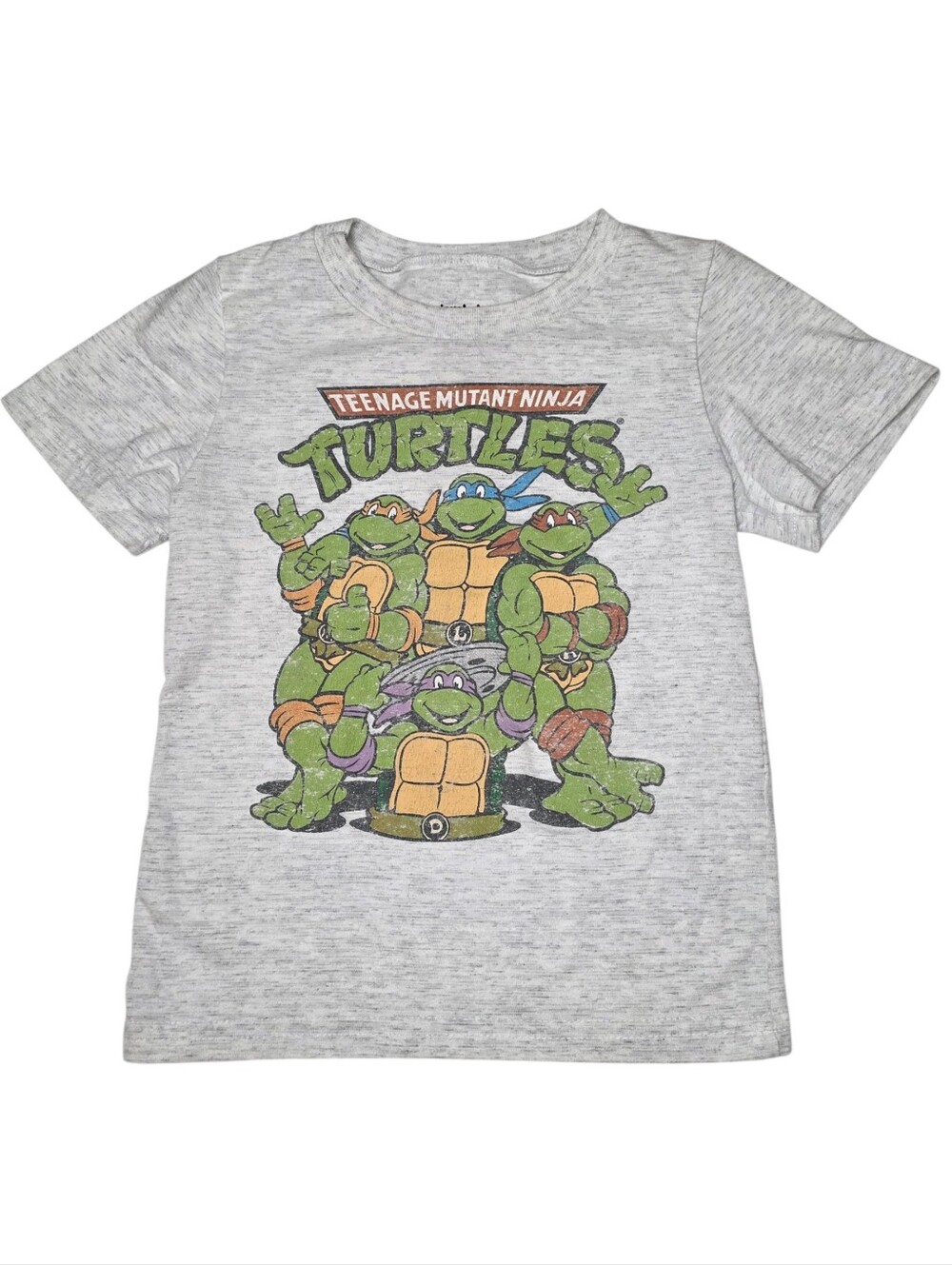 Teenage Mutant Ninja Turtles Gray Short Sleeve Shirt Nickelodeon Top Boys 2T